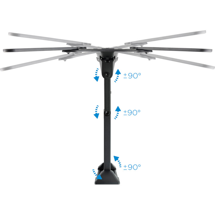 Soporte de TV Giratorio TOOQ LP6055TN-B para pantallas 23"- 55". Negro. Max.30Kg 
