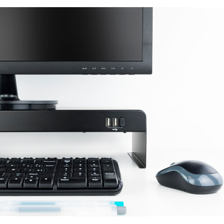 Tooq TQMR0124 Moniteur / Rison pour ordinateur portable avec 3 ports USB noirs