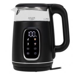 ADLER AD 1305 hervidor eléctrico negro/plateado