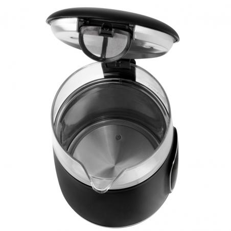 ADLER AD 1305 hervidor eléctrico negro/plateado