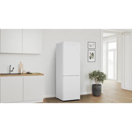 Bosch Serie 4 KGN362WDF nevera y congelador Independiente 321 L D Blanco