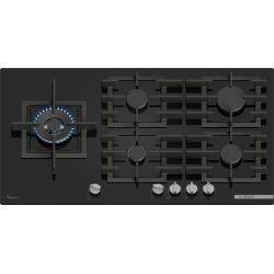 Bosch Serie 6 PPM9A6I40 hobs Negro Integrado 90 cm Encimera de gas 5 zona(s)