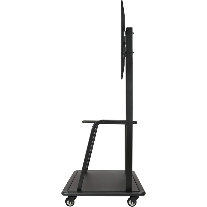 Tooq FS20100M-B-Bodenständer mit Rädern für 37"-100" Bildschirme, Doppelplatte, Vesa bis zu 800 x 600, schwarz