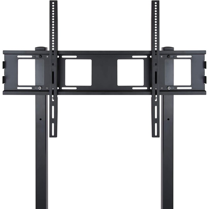 Tooq FS20100M-B-Bodenständer mit Rädern für 37"-100" Bildschirme, Doppelplatte, Vesa bis zu 800 x 600, schwarz