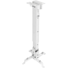 TOOQ PJ2012T-W Ceiling Mount for Projectors, 20kg Capacity, White