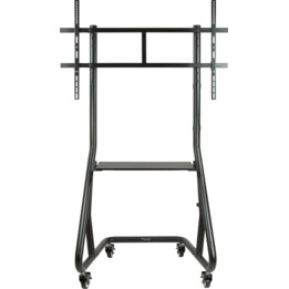 TOOQ FS20200M-B Floor Stand with Wheels/Fixed for 60"-105" Screens, Black