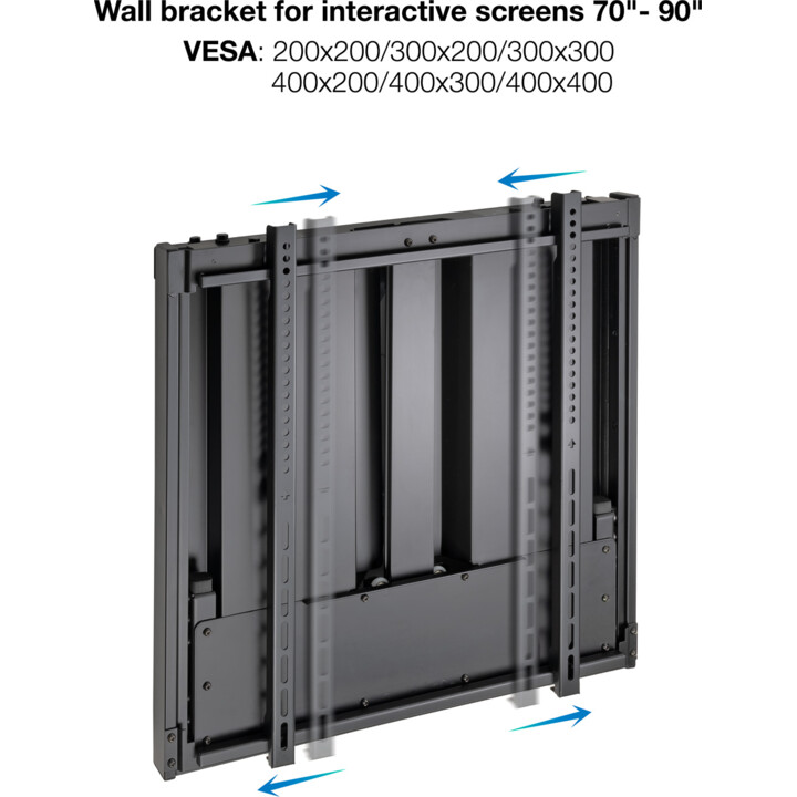 Tooq Pixel LPHA7090 Monte a parete per schermi TV interattivi regolabili 70"-90" VESA 800x600 max
