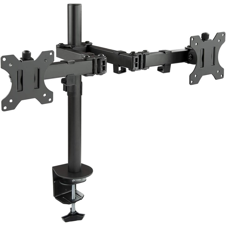 Soporte de mesa TOOQ DB1232TN-B para 2 pantallas 13"-32", Compatible con VESA: 75x75 y 100x100