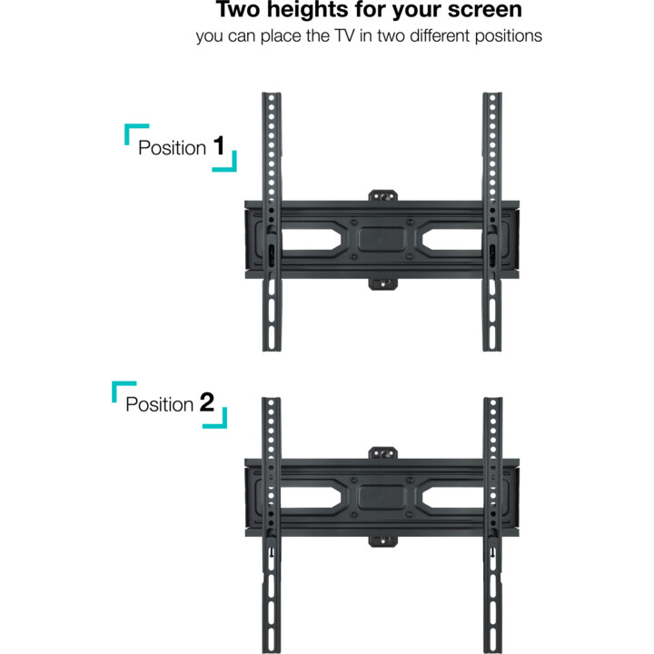 Soporte de Pared TOOQ LP7843TN-B Giratorio/Inclinable para TV 32"- 55" VESA 400x400 Máx 35 Kg