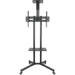 TOOQ FS1470M-B Floor Stand with Wheels for 37-70" Monitor/TV VESA 600x400 Max 50kg