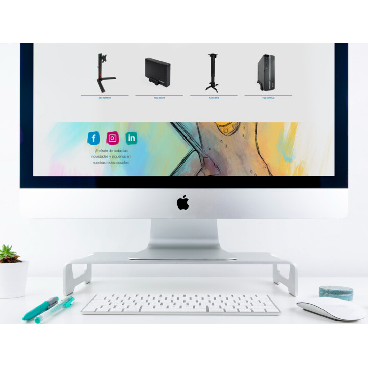 Tooq TQMR0004 Monitor / Rison pour ordinateur portable, argent