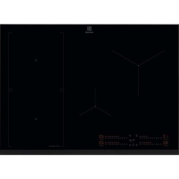 Electrolux, EIS77453, Plaque de cuisson à induction 4 zones avec technologie FlexiBridge et commande tactile, Noir