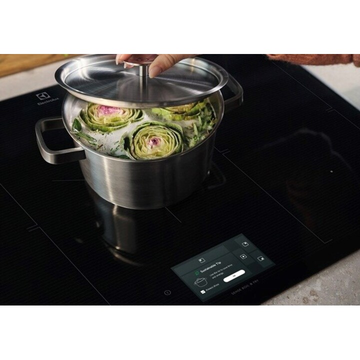 Electrolux, EIS77453, Placa de indução de 4 zonas com tecnologia FlexiBridge e controlo tátil, Preto