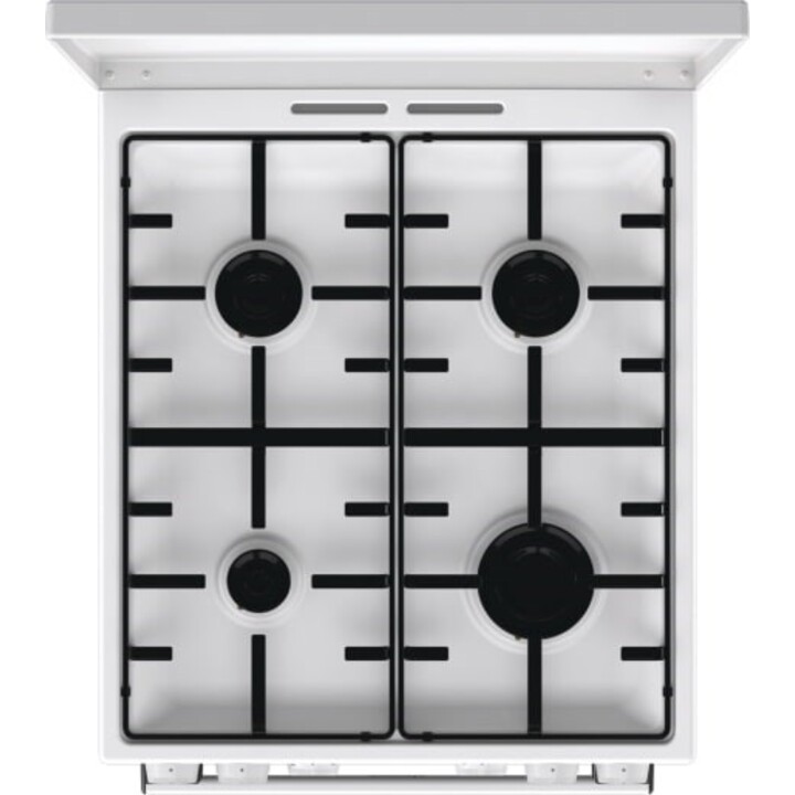 Gorenje, GK5A22WH, Gas- und Elektroherd mit 67L HomeMade-Backofen und 4 hocheffizienten Brennern, Weiß