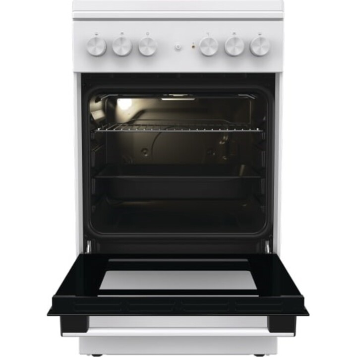 Gorenje, GK5A22WH, Gas- und Elektroherd mit 67L HomeMade-Backofen und 4 hocheffizienten Brennern, Weiß