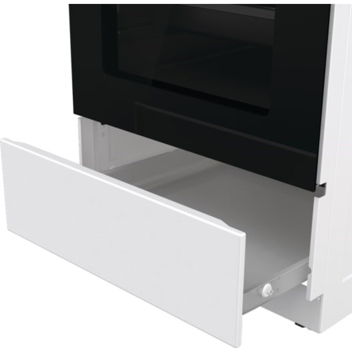 Gorenje, GK5A22WH, Gas- und Elektroherd mit 67L HomeMade-Backofen und 4 hocheffizienten Brennern, Weiß