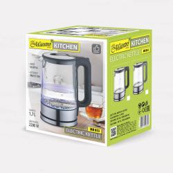 Hervidor eléctrico MAESTRO MR-053-GREY vidrio 1,7 l 2200 W