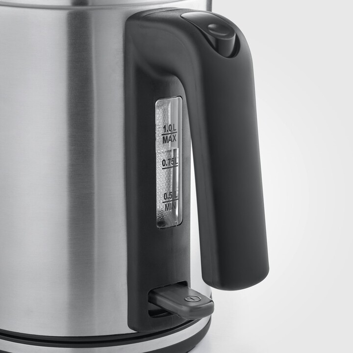 Severin WK 3489 electric kettle 1 L 2400 W Black, Silver