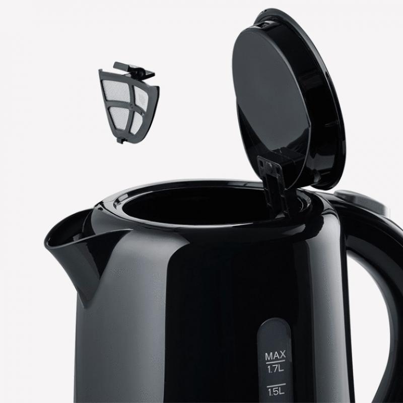 Severin WK 4322 tetera eléctrica 1,7 L 2200 W Negro