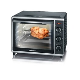 Severin 2056 30 L Nero, Griglia in acciaio inox