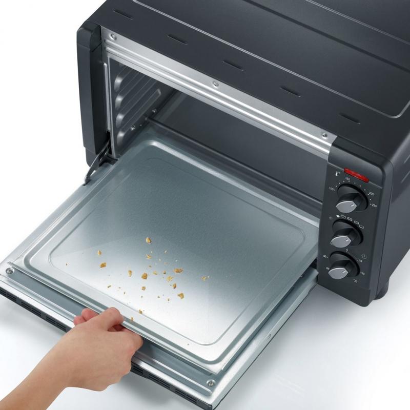 Severin TO 2067 horno tostador 20 L 1500 W Negro Parrilla