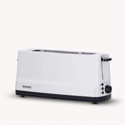 Severin AT 2232 tostadora 2 rebanada(s) 800 W Gris, Blanco