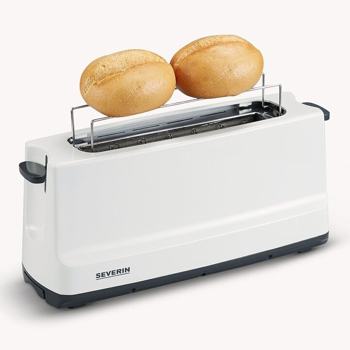 Severin AT 2232 tostadora 2 rebanada(s) 800 W Gris, Blanco