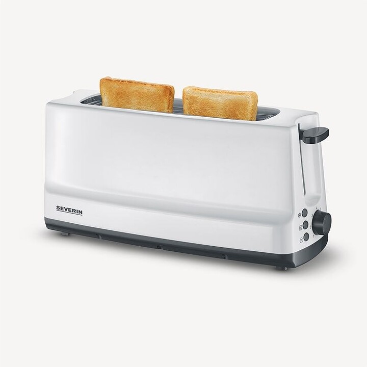Severin AT 2232 tostadora 2 rebanada(s) 800 W Gris, Blanco