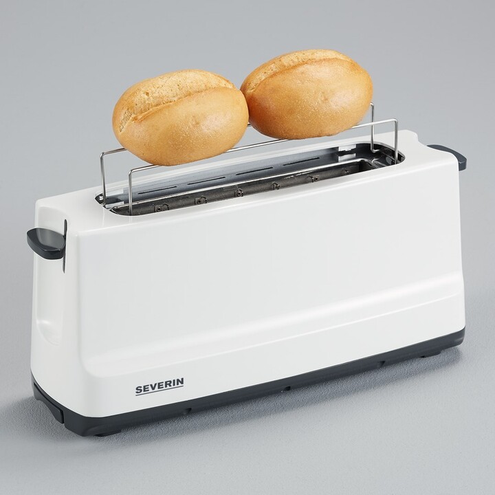 Severin AT 2232 tostadora 2 rebanada(s) 800 W Gris, Blanco