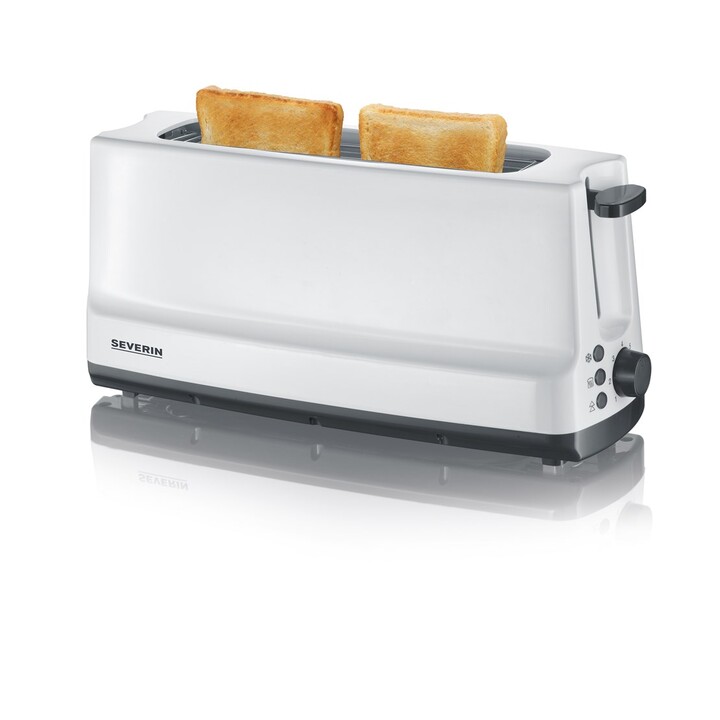 Severin AT 2232 tostadora 2 rebanada(s) 800 W Gris, Blanco