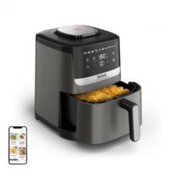 Tefal Easy Fry Silence EY551HE0 freidora Sencillo 5 L Independiente Freidora de aire caliente Negro, Gris, Acero inoxidable
