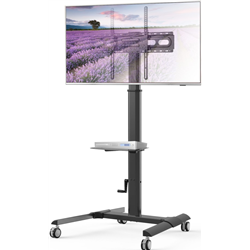 Carrinho de piso técnico com prateleira para 32-70 \ "LCD/LED/TVs de plasma