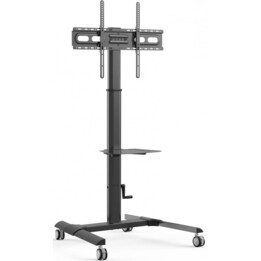 TECHLY ICA-TR228 Suporte móvel para TV LCD/LED/Plasma 32-70" com prateleira, preto