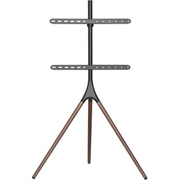 Techly 105209 Bodenständer für LCD/LED/Plasma-TV 45-65" dunkles Nussbaum