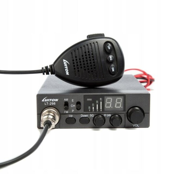 Luiton LT-298 ASQ AM/FM CB Radio Presa Accendisigari Nero