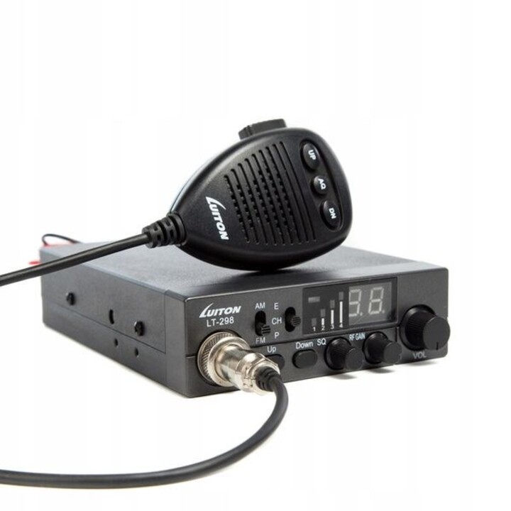 Luiton LT-298 ASQ AM/FM CB Radio Presa Accendisigari Nero