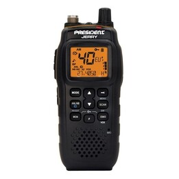 President Jerry ASC AM/FM CB Radio portable noire