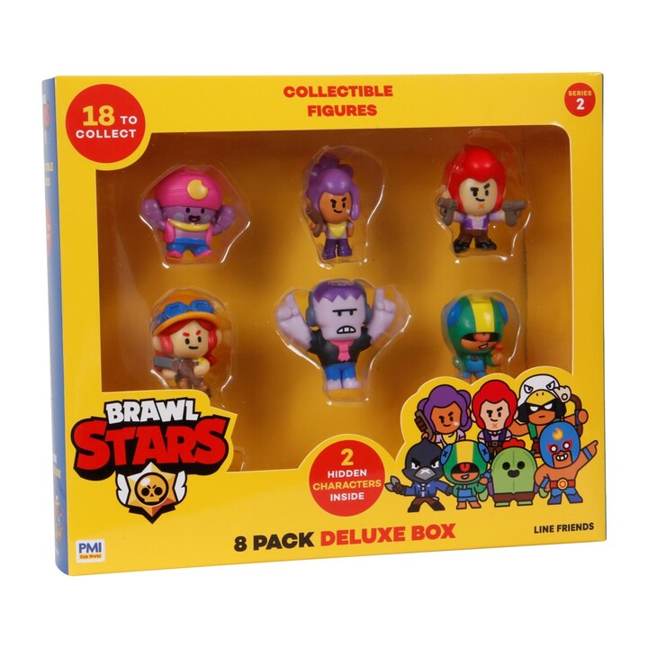 FIGURAS BRAWL STARS S2 - PACOTE COM 8 CAIXA DELUXE VER.A