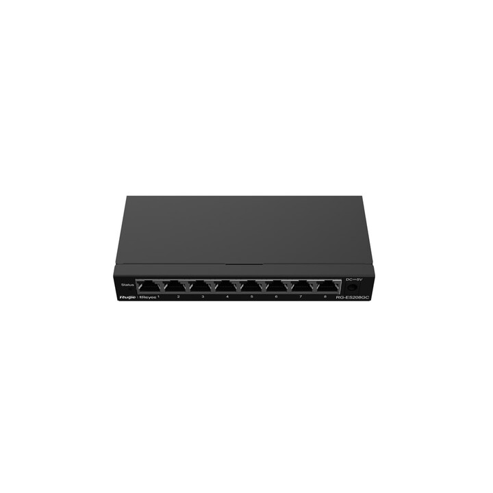 Ruijie Networks RG-ES208GC Switch gestito L2 Gigabit Ethernet (10/100/1000) Grigio