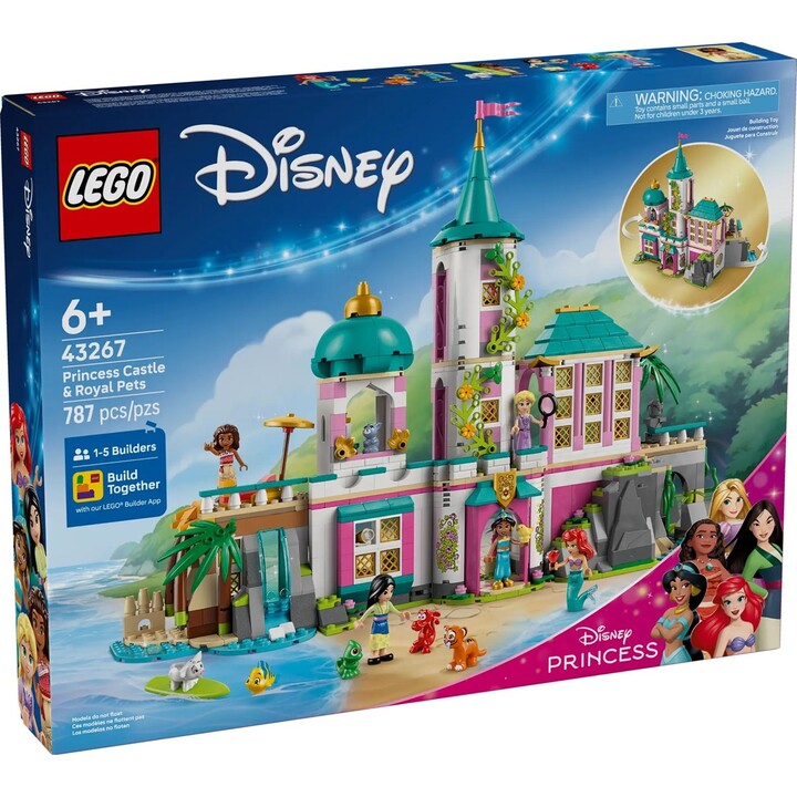 LEGO DISNEY 43267 Château des Princes et animaux royaux