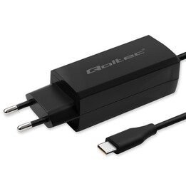 Carregador super rápido Qoltec 52419 GaN de 65 W | 5-20 V | 3-3,25 A | USB-C 3.1