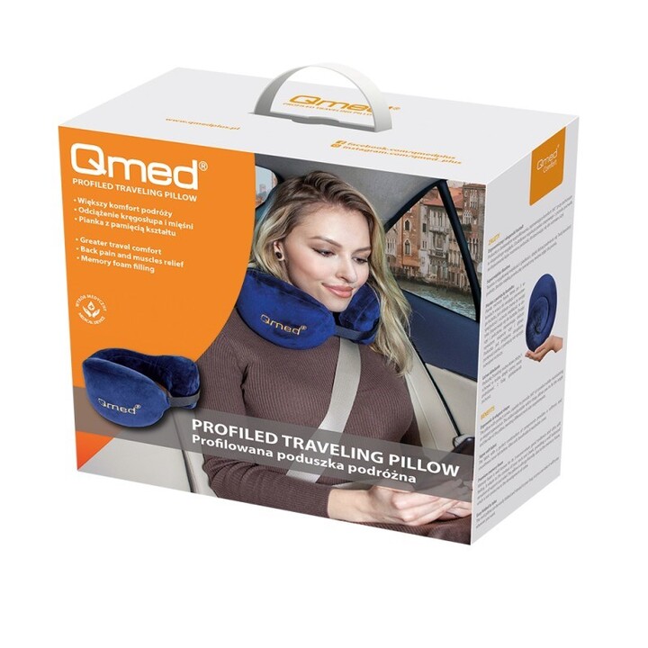 TRAVELING QMED contoured travel pillow