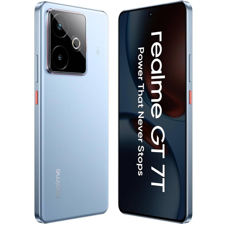 Realme GT 7T 5G, 12 GB 256 GB, Dual SIM, MediaTek Dimensidade 8400 Max Bateria 7000mAh azul