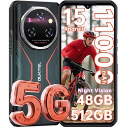 Oukitel WP55 Pro 5G 6.6 Inch 11000 mAh 16GB 512GB Dual Sim Red