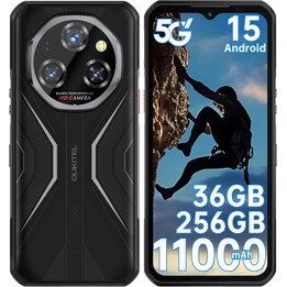 OUKITEL WP55 5G 6.6 pulgadas 11000 mAh 12 GB 256 GB Dual SIM Negro Rugged