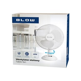 BLOW 44-063# Ventilador de mesa 12"/30cm 40W branco