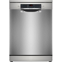 Bosch, 2 Serie SMS25GI09F, 60 cm freistehender Geschirrspüler für 12 Gedecke mit EcoSilence Motor, Silber