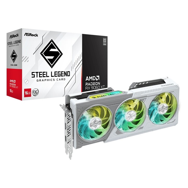 Tarjeta gráfica. Asrock RX9060XT Steel Legend 16GB OC
