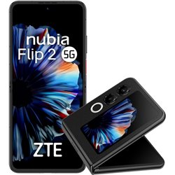 ZTE NUBIA FLIP 2 5G, 8GB + 256 GB, Smartphone dobrável com IA, 6,9 120Hz FHD + tela AMOLED, 50MP, Black