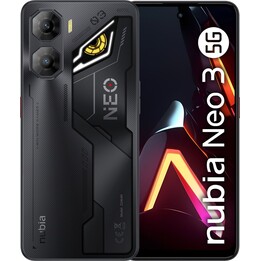 Nubia Neo 3 5G, 6.8 pantalla, 5200 mAh, 33W, 8GB 256GB, negro